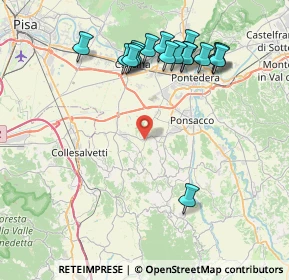 Mappa Via Livornese, 56040 Crespina Lorenzana PI, Italia (8.85353)