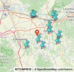 Mappa Via Livornese, 56040 Crespina Lorenzana PI, Italia (7.395)