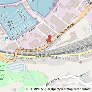 Mappa Via Enrico Mattei, 42, 60125 Ancona, Ancona (Marche)