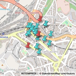 Mappa Via Generale Raffaele Pergolesi, 60127 Ancona AN, Italia (0.145)