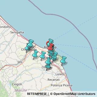 Mappa Via Generale Raffaele Pergolesi, 60127 Ancona AN, Italia (10.07)