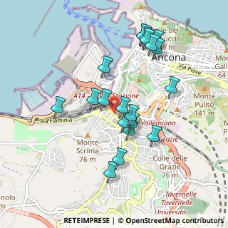 Mappa Via Generale Raffaele Pergolesi, 60127 Ancona AN, Italia (0.931)