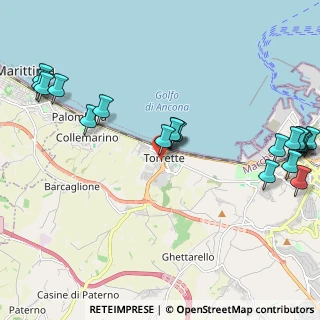 Mappa Via Tenna, 60100 Torrette AN, Italia (2.801)
