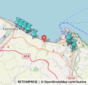 Mappa Via Tenna, 60100 Torrette AN, Italia (4.37182)