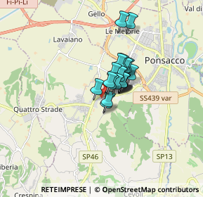 Mappa Via Romagna, 56035 Casciana Terme Lari PI, Italia (0.9205)