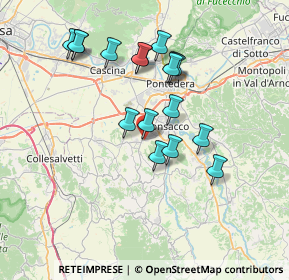 Mappa Via Romagna, 56035 Casciana Terme Lari PI, Italia (6.83412)