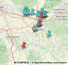 Mappa Via Romagna, 56035 Casciana Terme Lari PI, Italia (7.0065)