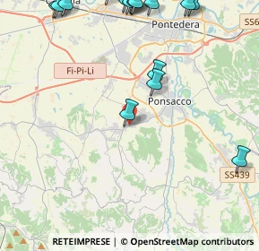 Mappa Via Romagna, 56035 Casciana Terme Lari PI, Italia (6.61053)