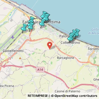 Mappa Via Castello di Barcaglione, 60015 Falconara Marittima AN, Italia (2.35917)