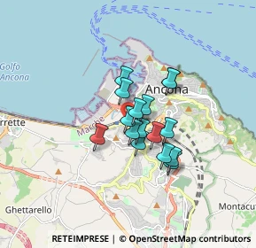 Mappa Via Aldo Fiorini, 60125 Ancona AN, Italia (1.09)