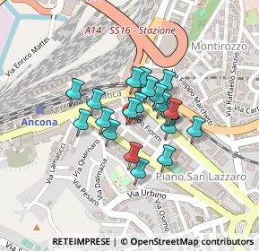 Mappa Via Aldo Fiorini, 60125 Ancona AN, Italia (0.145)