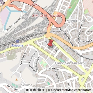 Mappa Via Umberto Saracini, 22, 60100 Ancona, Ancona (Marche)