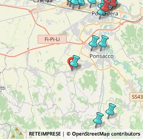 Mappa Via Giovanni Pascoli, 56035 Casciana Terme Lari PI, Italia (6.622)
