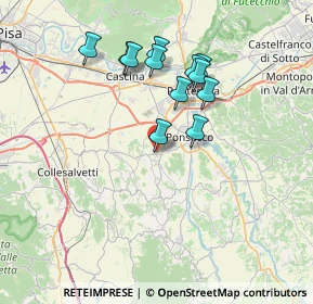 Mappa Via Giovanni Pascoli, 56035 Casciana Terme Lari PI, Italia (6.69)