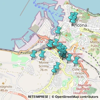 Mappa Piazzale Medaglie D'Oro, 60127 Ancona AN, Italia (0.7745)