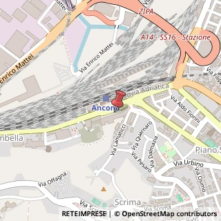 Mappa Piazza Carlo e Nello Rosselli, 5, 60126 Ancona, Ancona (Marche)