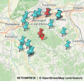 Mappa Via San't Andrea, 56036 Palaia PI, Italia (8.2515)