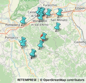 Mappa Via San't Andrea, 56036 Palaia PI, Italia (7.65933)