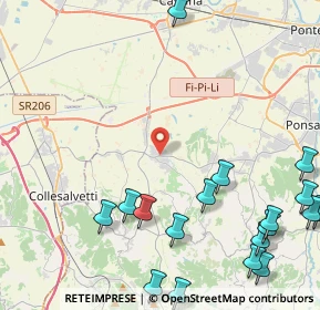 Mappa SP 12 delle Colline per Livorno, 56040 Collesalvetti LI, Italia (6.647)