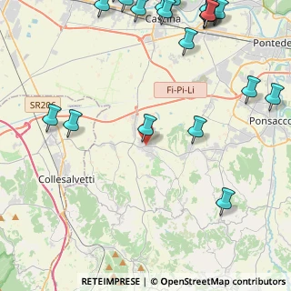 Mappa Via Vittorio Veneto, 56040 Crespina Lorenzana PI, Italia (6.8245)