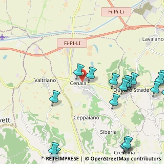 Mappa SP 12 delle Colline per Livorno, 56040 Collesalvetti LI, Italia (3.2375)