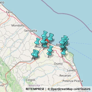 Mappa Via XIV Luglio, 60015 Castelferretti AN, Italia (9.6415)