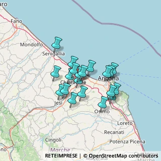 Mappa Via XIV Luglio, 60015 Castelferretti AN, Italia (10.0665)