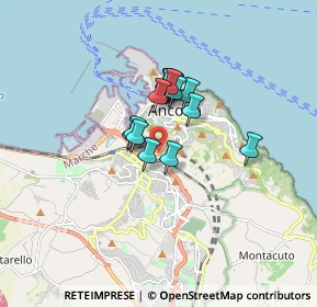 Mappa Via Paolo Bentivoglio, 60125 Ancona AN, Italia (1.09625)