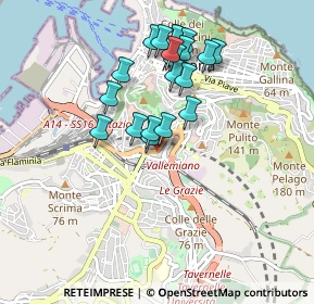 Mappa Via Paolo Bentivoglio, 60125 Ancona AN, Italia (0.8285)