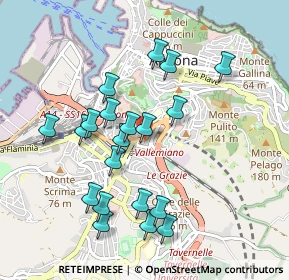 Mappa Via Paolo Bentivoglio, 60125 Ancona AN, Italia (0.9405)