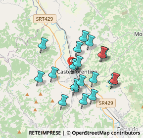 Mappa Via Sacco e Vanzetti, 50051 Castelfiorentino FI, Italia (3.0865)