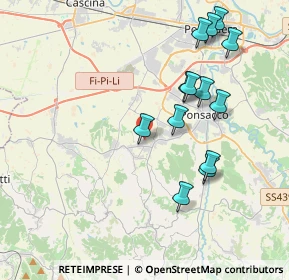 Mappa Via Sereni, 56035 Casciana Terme Lari PI, Italia (4.08692)