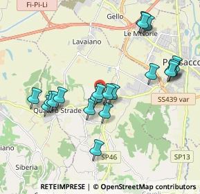 Mappa Via Sereni, 56035 Casciana Terme Lari PI, Italia (2.007)