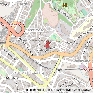 Mappa Via Carlo Crivelli,  13, 60125 Ancona, Ancona (Marche)