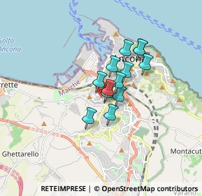 Mappa Via Pesaro, 60128 Ancona AN, Italia (1.07692)
