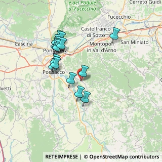 Mappa Via XXX Novembre, 56036 Palaia PI, Italia (7.08118)