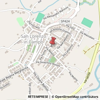 Mappa Via Isonzo,  6, 61040 San Lorenzo in Campo, Pesaro e Urbino (Marche)