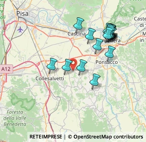 Mappa Crespina Lorenzana, 56040 Crespina Lorenzana PI, Italia (8.1265)