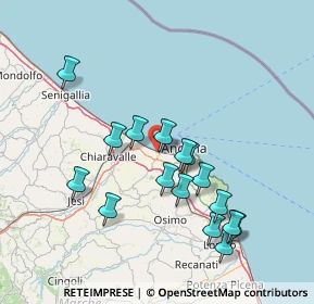 Mappa 60100 Torrette AN, Italia (14.92688)