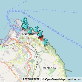 Mappa Via Raffaele della Pergola, 60124 Ancona AN, Italia (1.51667)