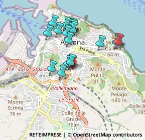 Mappa Via XXV Aprile, 60125 Ancona AN, Italia (0.81778)