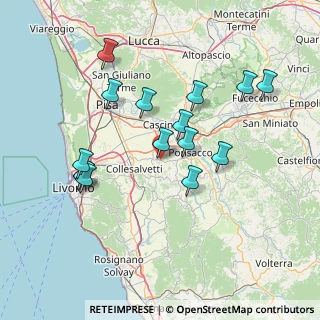 Mappa SP 12 delle Colline per Livorno, 56040 Crespina Lorenzana PI (14.69467)