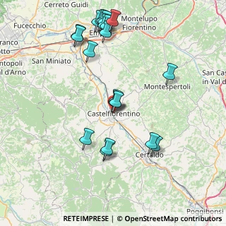 Mappa Via del Tilli, 50051 Castelfiorentino FI, Italia (9.1195)