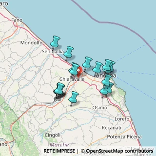 Mappa Via Boves, 60015 Falconara Marittima AN, Italia (11.40833)