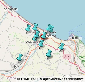 Mappa Piazza della Libertà, 60015 Falconara Marittima AN, Italia (5.00769)