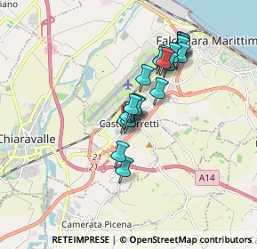 Mappa Piazza della Libertà, 60015 Falconara Marittima AN, Italia (1.396)