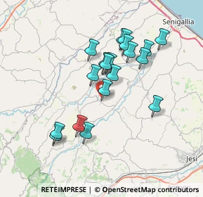 Mappa 60010 Ostra Vetere AN, Italia (6.60368)