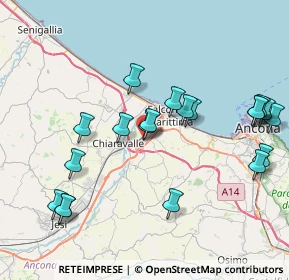 Mappa Via Marzabotto, 60015 Falconara Marittima AN, Italia (8.821)