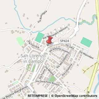 Mappa Via S. Severo, 38, 61047 San Lorenzo in Campo, Pesaro e Urbino (Marche)