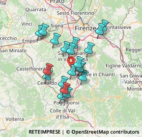 Mappa Via Malafrasca, 50026 San Casciano in Val di pesa FI, Italia (11.2585)